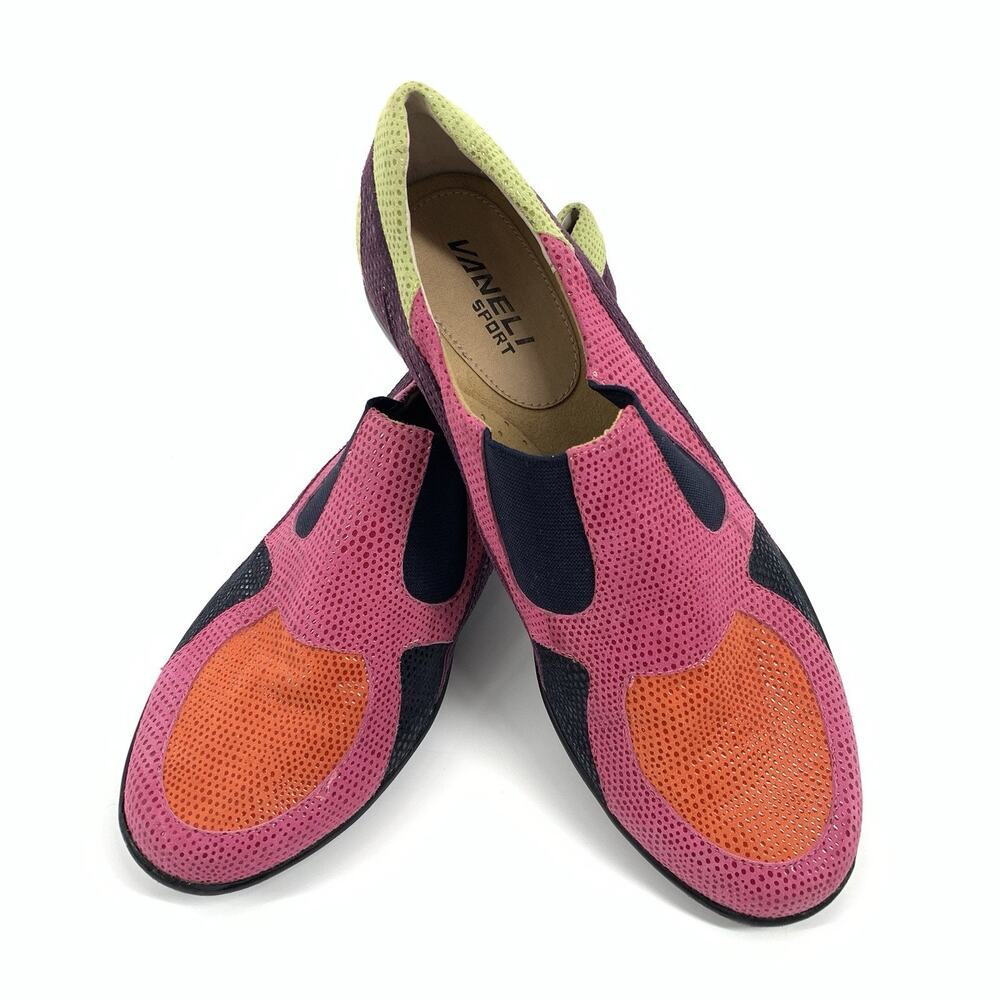 Women’s Pink & Orange Slip-On Casual Shoe